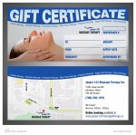 Gift Certificate Design for Jasper 124 Massage Therapy Inc.